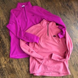Bundle The North Face 1/4 zip fleece Medium